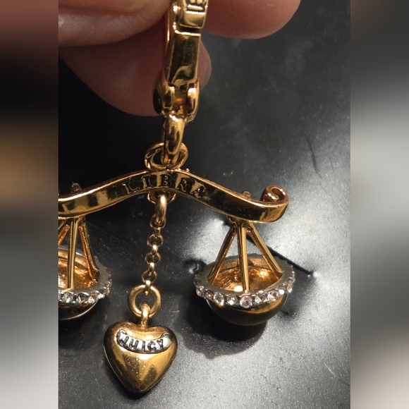 Juicy couture vintage charm jewelry pendant  zodiac libra  - Picture 2 of 8